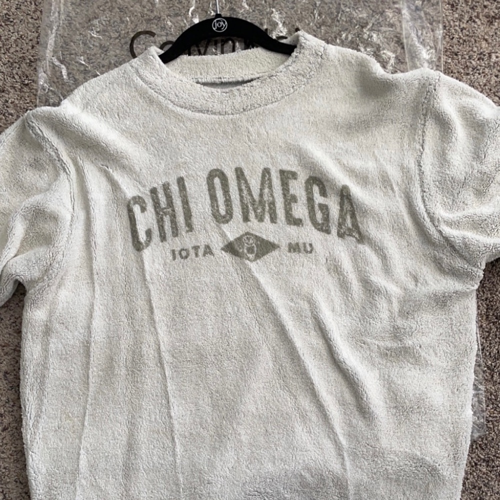 Chi Omega Fuzzy Sweatshirt